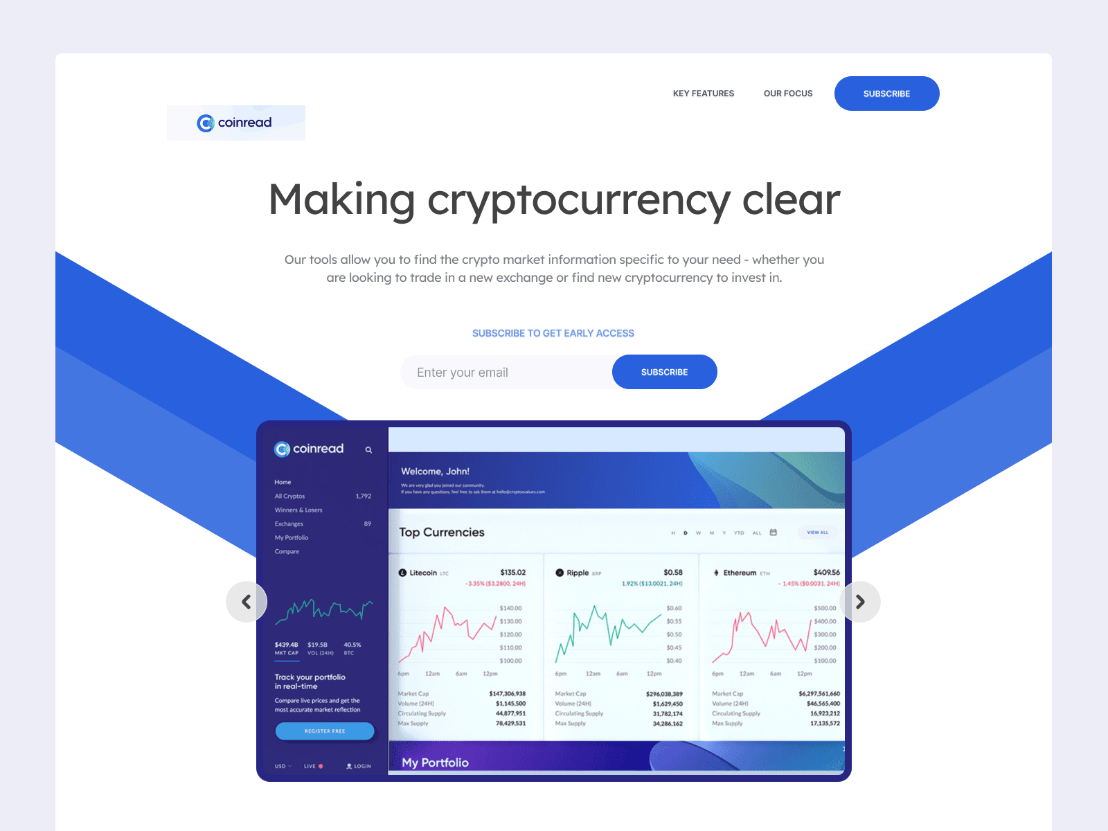 Crypto Landing Page
